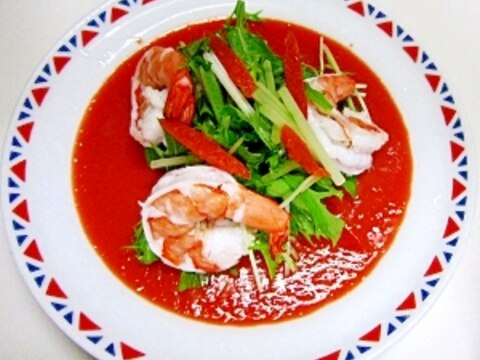 約80カロリーのさわやか寒天 海老とトマト缶サラダ レシピ 作り方 By 3812 楽天レシピ 約80カロリーのさわやか寒天 海老とトマト缶サラダ レシピ 作り方 By 3812 楽天レシピ